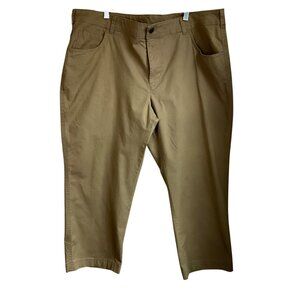 Columbia Mens Sz 40 Short Pants Khaki Cotton Blend Regular Fit Stretch